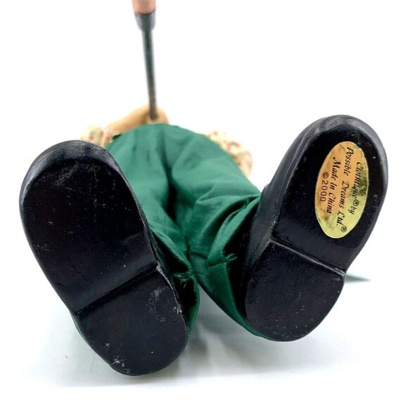 Clothtique Santa Possible Dreams Glassworks Glass Blowing 10" NWT 2000 Vintage - Picture 9 of 10